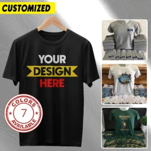 Custom Solid Color T-Shirt - DIY Print Ready