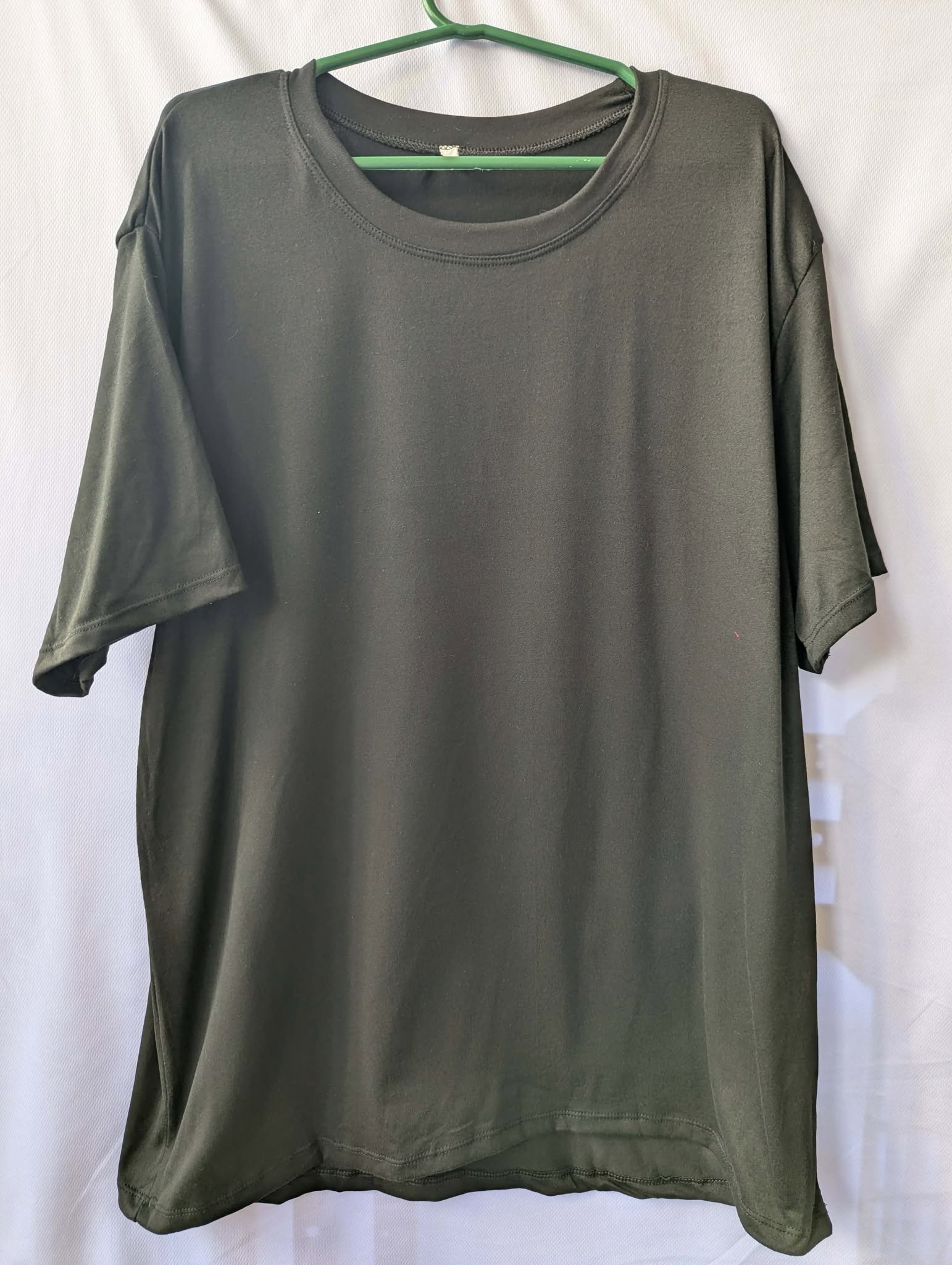 KAZO Round Neck T-Shirts - 180gsm Cotton Spandex - Black front