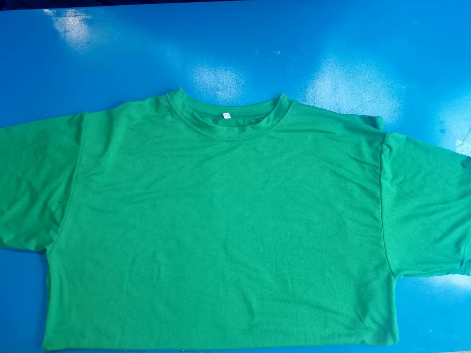 KAZO Round Neck T-Shirts - 180gsm Cotton Spandex - Green front