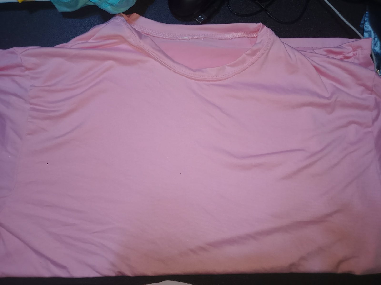 KAZO Round Neck T-Shirts - 180gsm Cotton Spandex - Pink front