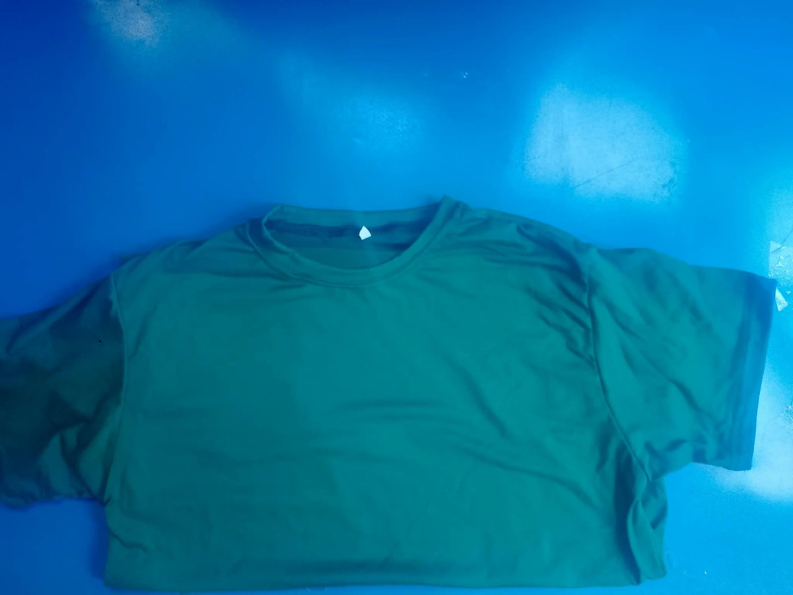 KAZO Round Neck T-Shirts - 180gsm Cotton Spandex - Teal Green front