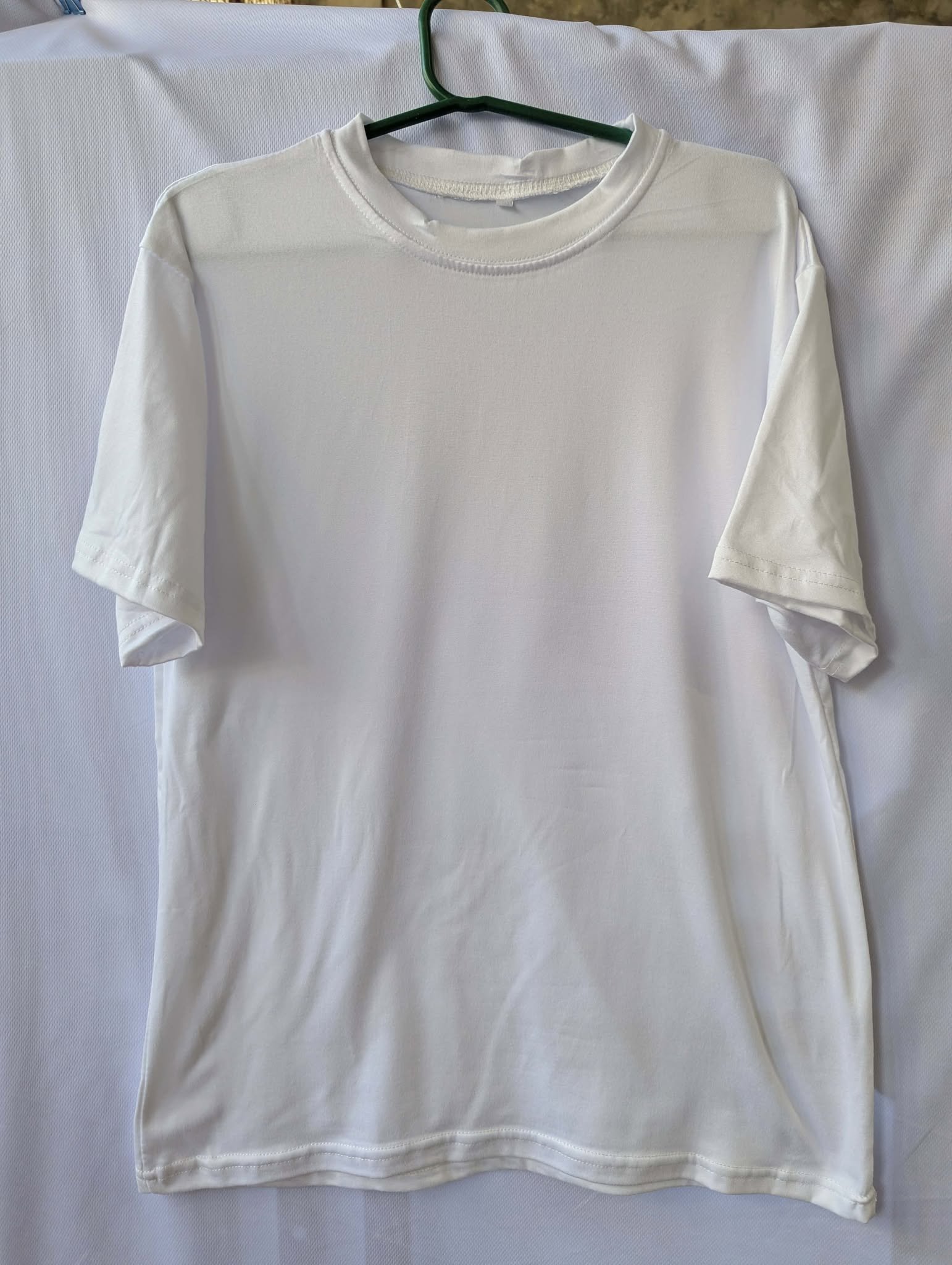 KAZO Round Neck T-Shirts - 180gsm Cotton Spandex - White front